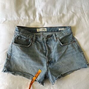 Aritzia Denim Forum The Yoko Hi-Rise Mid-Thigh Denim